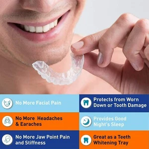 2 x Bite Dentale Notturno Automodellante Apparecchio anti Bruxismo - Digrign - Foto 1 di 2