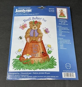 Janlynn Stamped Cross Stitch On the Pot Honey Bear Complete Kit 079-0031 NEW - Picture 1 of 2