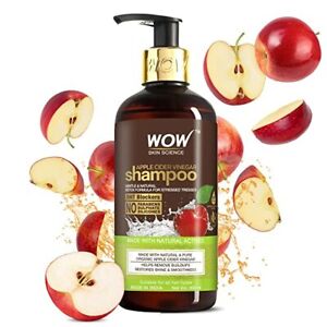 WOW Skin Science Apple Cider Vinegar Shampoo - Restores Shine & Smoothness - 300
