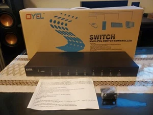 OYEL 8 Port VGA Switch mit Audio und Fernbedienung - Bild 1 von 3