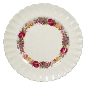 Copeland Spode Rose Briar Luncheon Plate Chelsea Wicker Floral Band 2/7896 - Picture 1 of 5