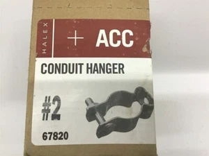 Pack of (20) Halex ACC Electric Conduit Tubing Pipe Hanger #2 with Carriage Bolt - Picture 1 of 3