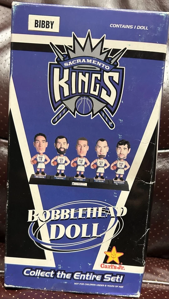 Bobblehead de baloncesto Mike Bibby Sacramento Kings sin abrir Foto 1 de 1