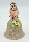 Vintage Towle Fine Bone China Owl Bell ~Floral Design~