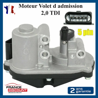 Boitier Papillon Actionneur de Volet Collecteur d admission 2,0l Tdi 03L129086V - Photo 1/4