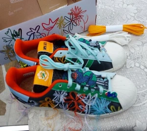 adidas x Sean Wotherspoon Superstar GX3823 Shawn Weatherspoon Low Top size 9 - Picture 1 of 16