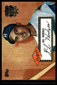 2002 Topps #52R-12 Gil Hodges 1952 Reprints - Picture 1 of 2