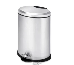 12L Oval Stainless Steel Step Can - Picture 1 of 2