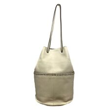 Auth J&MDavidson Mini Daisy with Studs - Cream Leather Shoulder Bag