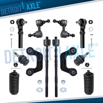 Front Inner Outer Tierods Sway Bars Ball Joints for 2002 - 2004 Subaru Impreza - Image 1 of 4