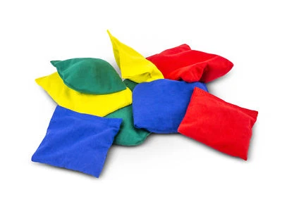 Bean Bags for Sports and Therapy - Small - Blue - Yellow - Green - Red - Cotton - Image 1 of 4