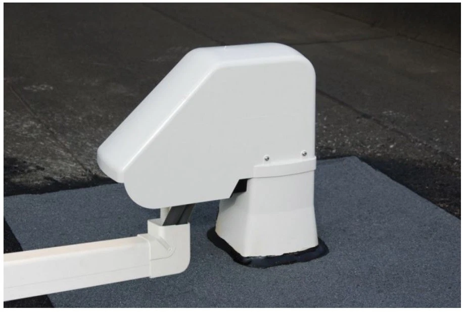 CASTEL Paso de techo para aire acondicionado solar eléctrico techo plano 125mm x 125mm PCV