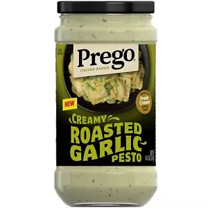 Prego Creamy Roasted Garlic Pesto Pasta Sauce 14.5 oz Jar - Picture 1 of 5