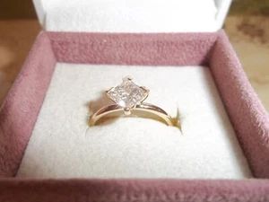 Genuine Pandora 1 Carat Lab-grown 14ct Gold & Diamond Ring 152890C01- Size 54 - Picture 1 of 4