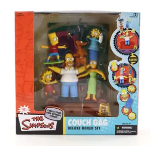 McFarlane The Simpsons Deluxe Boxed Set Family Couch Gag Action Figure Set NEW - Picture 1 of 8
