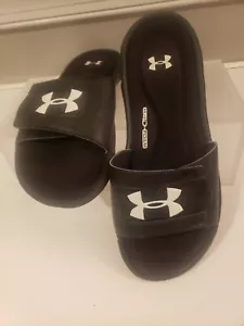 Sandali Under Armour da uomo Ignite V SL in schiuma nero bianco 9 - Foto 1 di 12