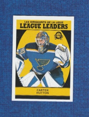 2018-19 OPC O-pee-chee RETRO League Leaders # 596 Carter Hutton - Image 1 of 2