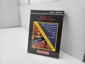 NEW SEALED KUNG FU SUPERKICKS W/CREASE FOR PAL ATARI 7800 + 2600 + PLUS #N25 - Picture 1 of 12