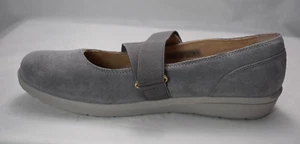 Vionic Shelby grau Wildleder Leder Mary Janes Schuhe Damen 9,5 neu ohne Karton weit - Bild 1 von 6