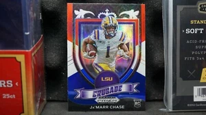2021 Panini Prizm Draft Picks, Crusade "Prizm" Rookie Card Of Ja'MARR CHASE - Bild 1 von 7