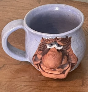 Studio Art Pottery 3D Funny Face Goofy Art Coffee Mug Signed Thorson 2016 - Picture 1 of 8