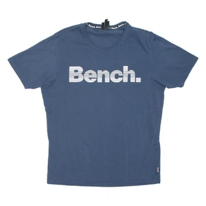 BENCH Mens T-Shirt Blue M - Picture 1 of 6