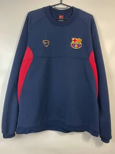 FC BARCELONA 2002 2003 NIKE TRAINING SWEATSHIRT JUMPER SIZE L - Picture 1 of 6