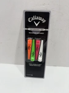 4 Pack Callaway Performance Golf Tees 2 3/4" Maximize Distance New - Picture 1 of 3