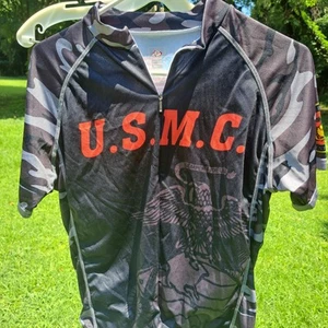 USMC Cycling Jersey US Marines Size Medium US Military - Picture 1 of 6