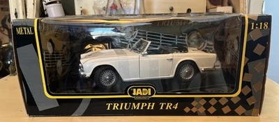 JADI - Triumph TR4   1/18 - Un opened Box - WHITE - Super RARE - Image 1 of 4
