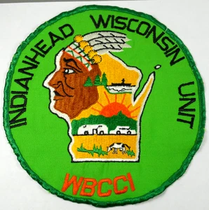 vintage Indianhead Wisconsin Unit Caravan RV Club International WBCCI patch - Picture 1 of 8