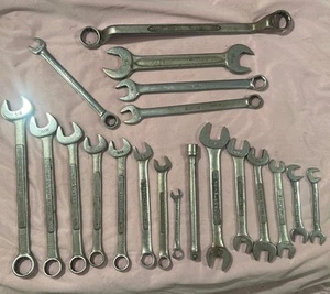 Vtg & Modern CRAFTSMAN-SNAP-ON-MISC, USA 20 Piece Combination Open Wrenches READ - Bild 1 von 24
