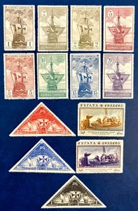 España 418-430 / 1930 Homenaje a Cristóbal Colón / Juego corto sin usar algunos fallos - Imagen 1 de 2