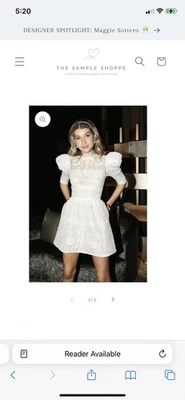 By Watters size 10 Ivory Adelia Short Wedding Dress retails $600. - Image 1 of 4