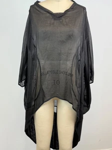 Nuovo Borgo Womens Pullover 3/4 Sleeve Light Cotton High Low Cover-Up * IT 50 - Picture 1 of 11