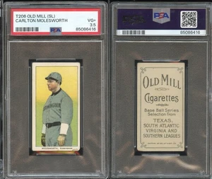 T206 Carlton Molesworth Southern Leaguer ~~ PSA 3,5 ~~ Old Mill SL back tou - Bild 1 von 1