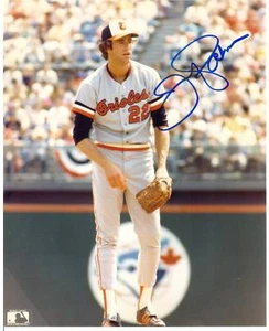 JIM PALMER BALTIMORE ORIOLES AUTOGRAFIADO SALÓN DE LA FAMA DE LA CORTE - Imagen 1 de 2