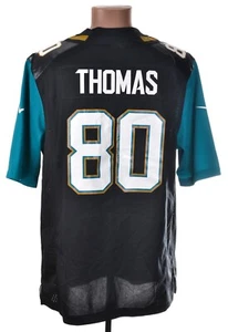 NFL JACKSONVILLE JAGUARS AMERICAN FOOTBALL SHIRT NIKE L #80 THOMAS - Picture 1 of 7