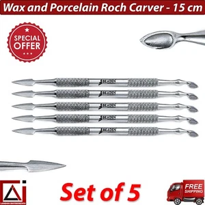Roach Carvers wax Porcelain and modelling carvers Dental lab Tools Set of 5 New - Picture 1 of 5