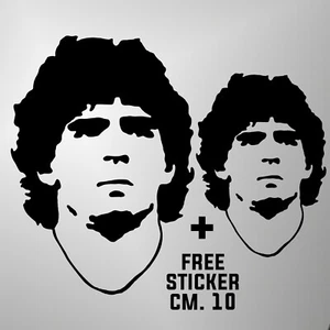 Prespatiato Aufkleber Diego Maradona Neapel Pre-Spaced + 1 FREE STICKER CM. 10 - Bild 1 von 3
