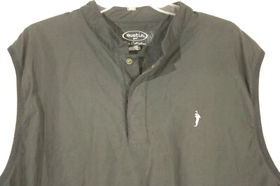 Golf Pullover Black Sleeveless 1/4 Button Tour Collection Austin Mens Size XL - Image 1 of 4