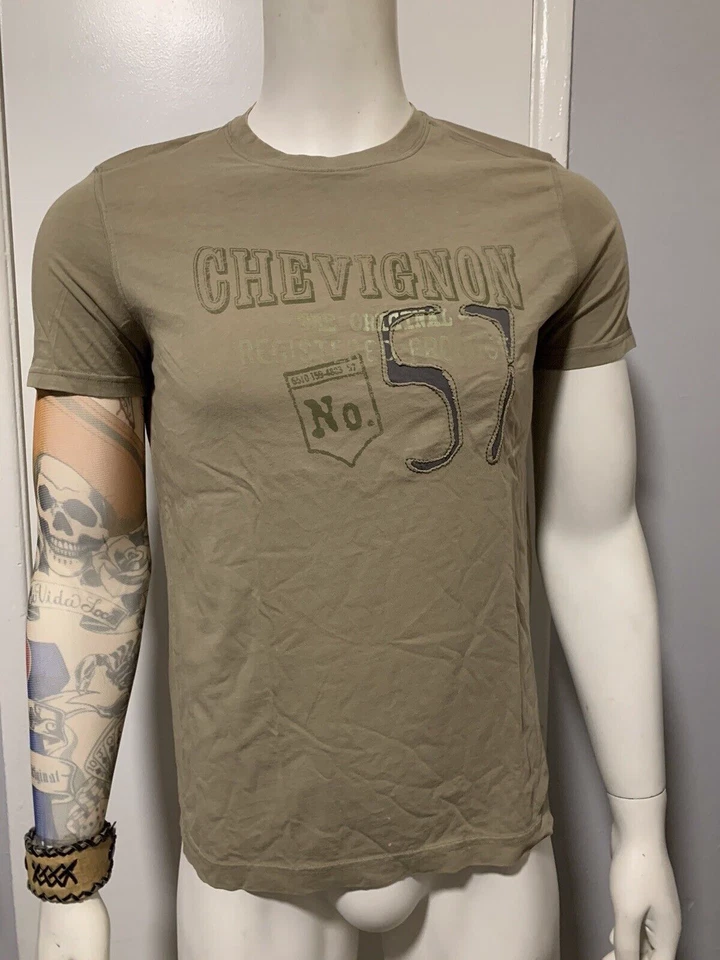 Chevignon Men's  Beige T-Shirt. Sz. M - Image 1 of 4