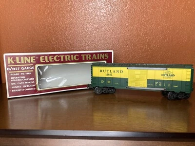 K-Line 0/027 Rutland Green Mt. Gateway 6443 Boxcar in Original Box - Image 1 of 4