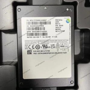 Samsung PM1643a Series 3.84TB SSD 2.5" SAS 12Gbps MZ-ILT3T8B MZ1LT3T8HBLS-00007 - Afbeelding 1 van 2