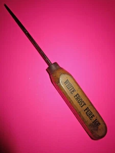 Antique Ice Pick By White Frost Pure Ice Co. 2 Digit Phone Number Quite Rare USA - Picture 1 of 11