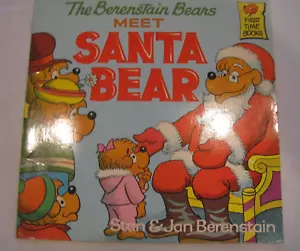 Vintage~Barenstain Bears Meet Santa Bear~LBDX2 - Foto 1 di 3