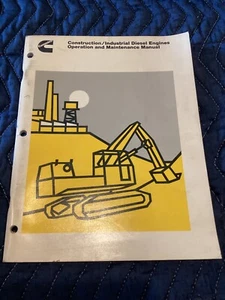 CUMMINS NH NT BIG CAM II VT-350 V-903 VT-903 KT KTA19 ENGINE OPERATORS MANUAL - Picture 1 of 4