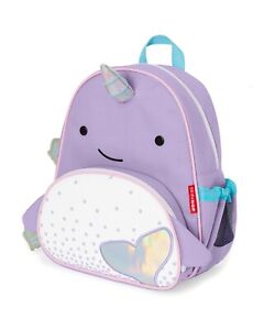 Skip Hop Nova Narwhal Zoo Backpack, purple, unisex little kids, school bookbag