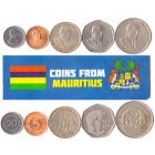 5 MAURITIAN COIN LOT. DIFFER COLLECTIBLE COINS FROM AFRICA. FOREIGN CURRENCY