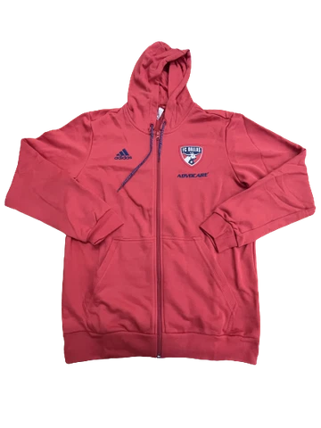 Adidas MLS FC Dallas Travel Hooded Jacket Red/Navy DP5220 Cover